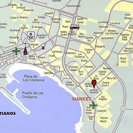 Apartamento Jardín Canario Primera Línea De Playa Los Cristianos (Tenerife)